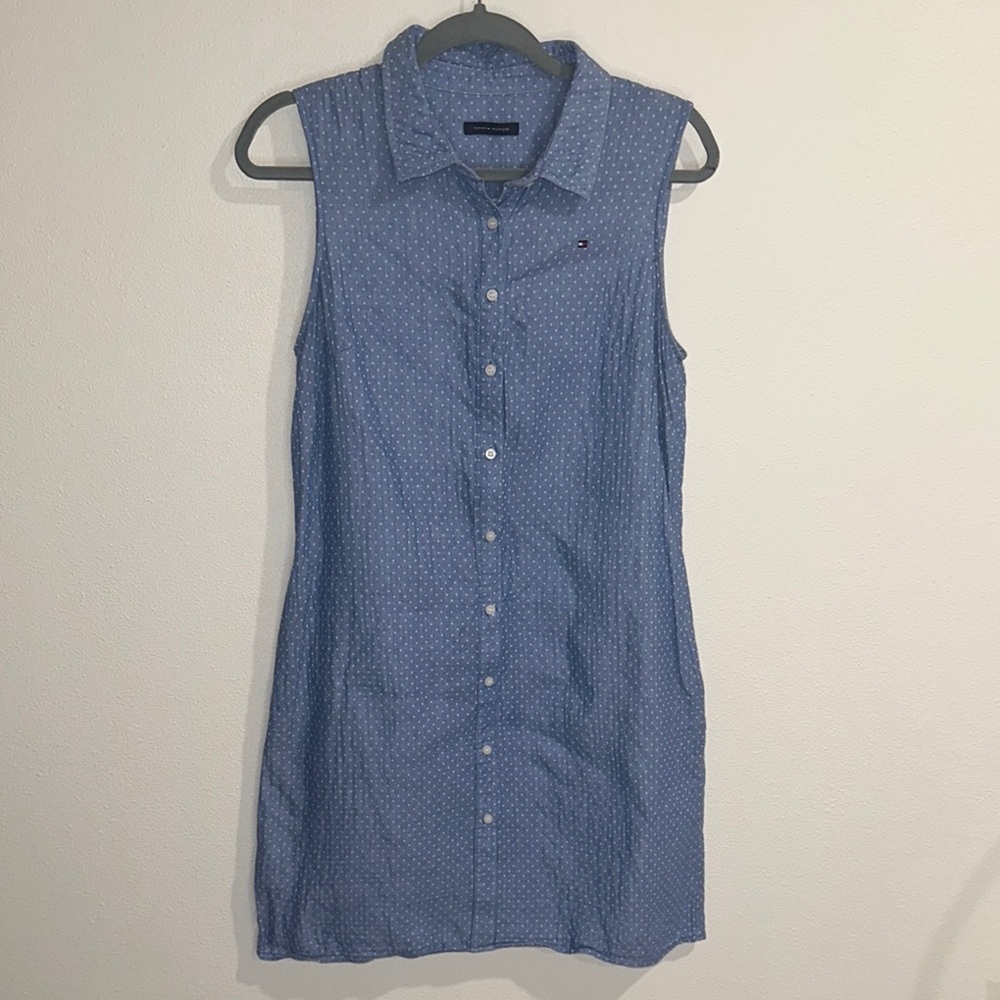 Tommy Hilfiger Light Blue Sleeveless Dress